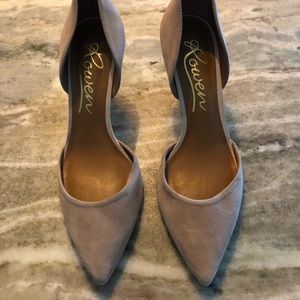 Rowan Taupe Suede Pumps